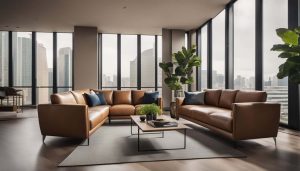 leather sofa